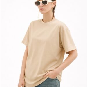 Women Solid Round Neck Pure Cotton T-Shirt